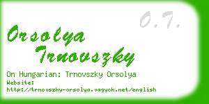 orsolya trnovszky business card